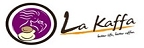 La Kaffa以紫色為企業識別的主調色，浪漫而悠閒。產品研發則將看似不相干的咖啡與薰衣花草融合，使咖啡具有獨特的迷人香味