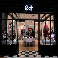 中國服飾業者金麗建立了E.T.品牌，圖片為E.T.品牌專賣店