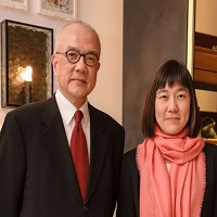 圖／誠品創辦人吳清友（左）與誠品董事長吳旻潔，同時是父女也是摯友；照片由誠品提供。 