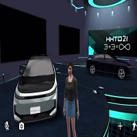 鴻海電動車進駐虛擬實境展。圖／非凡新聞