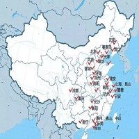 富士康在中國大陸分布圖片。