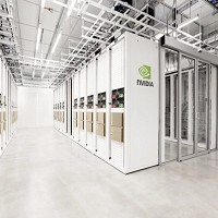 圖為輝達（Nvidia）在英國的「劍橋1號」超級電腦。 路透