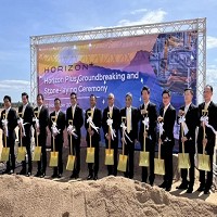 鴻海與泰國PTT集團合資的HORIZON PLUS，今日在泰國春武里府（Chonburi Province） Rojana Nhongyai工業園區舉行電動車廠奠基與動土儀式。鴻海／提供
