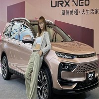 納智捷汽車29日上市URX NEO新改款車型，換上與納智捷電動車n7相同的設計語彙。圖／陳信榮