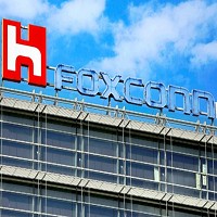 鴻海FOXCONN公司招牌照片。