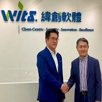 圖左：台灣碳資產公司董事長張三河、圖右：緯創軟體董事長蕭清志。（圖／緯創軟體提供）