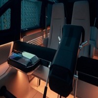 Canoo的車款未來性高，後座有大空間交誼室。圖片來源：Canoo