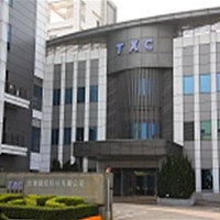 台灣晶技股份有限公司大門口照片。