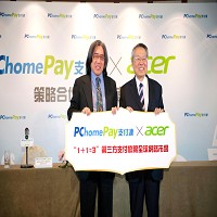 宏碁策略投資PChome旗下支付連7000 萬元，雙方深度合作！