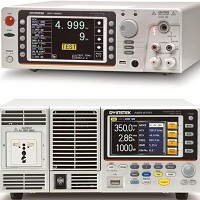 圖為旗艦型安規分析儀GPT-12000系列（上）與ISO 16750-2測試方案的儀器設備（下）。圖／固緯提供