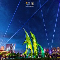 杭州佰影之青島上合峰會3D投影秀照片