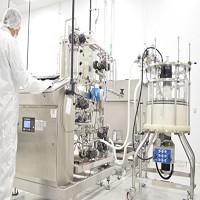 北極星藥業(瓦卡維爾)公司的工作人員操作機器照片。
