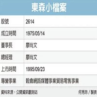 東森小檔案。  資料來源: 公開資訊觀測站   何秀玲製表