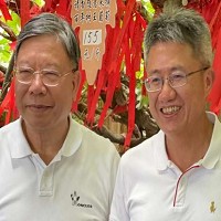 左為臻鼎董事長沈慶芳、右為總經理李定轉。圖／臻鼎提供