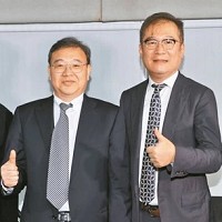 和碩兩位共同執行長鄧國彥、鄭光志。記者許正宏／攝影