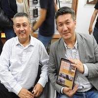釩創科技董事長鄭清汾（左）與總經理吳學明（右）。 記者林宸誼╱攝影
