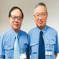 潤弘精密董事長賴士勳（左）、潤弘精密總經理莫惟瀚（右）。 記者黃阡阡／攝影